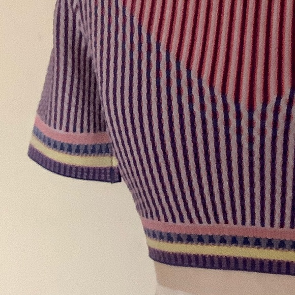 BCBG MAXAZRIA Kayla Crop Knit Top SMALL - Picture 6 of 11